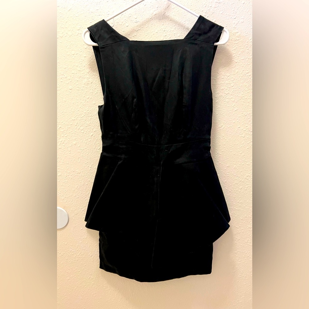 Structured Black Dress Aqua